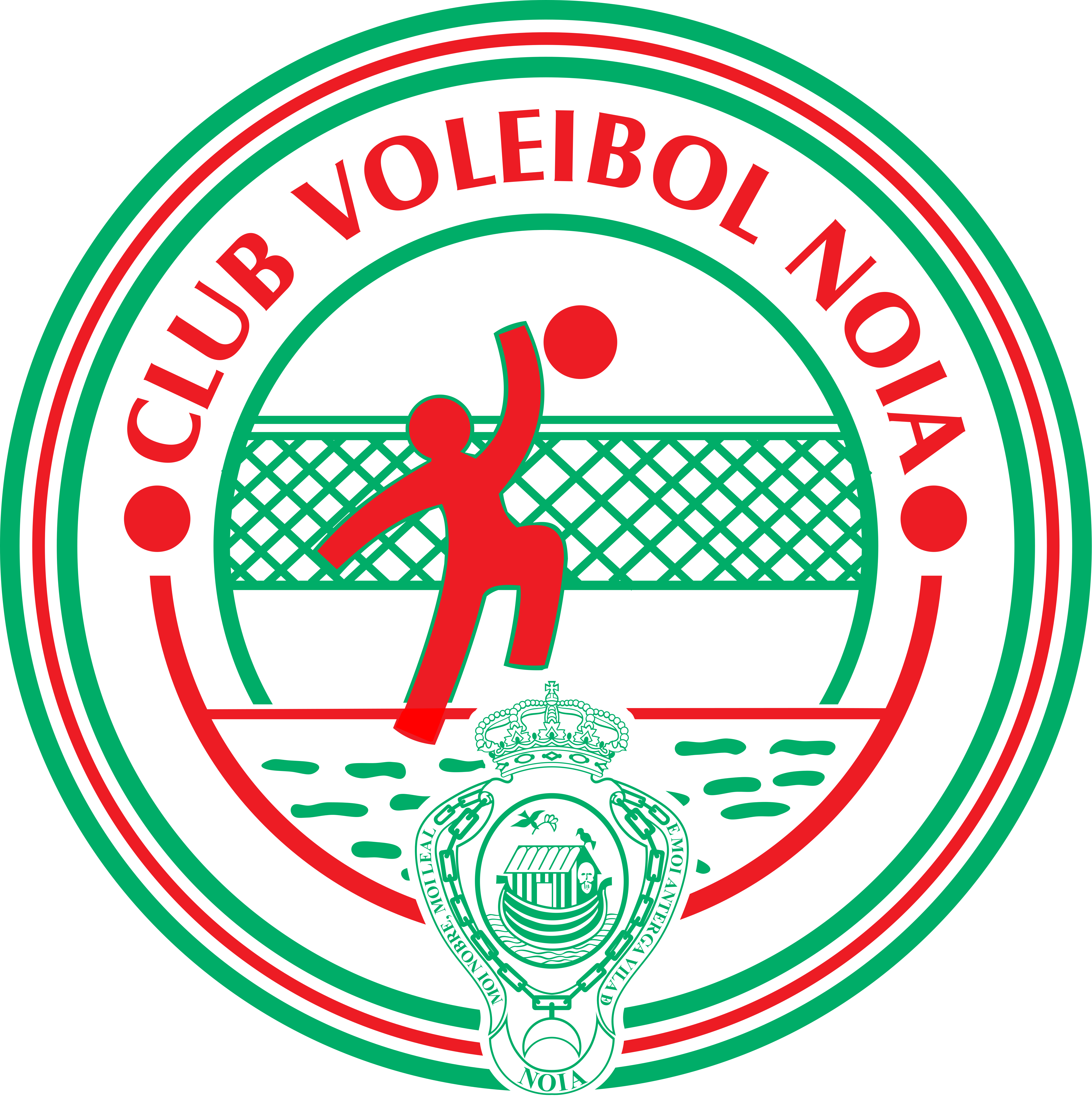 Escudo do Club Voleibol Noia