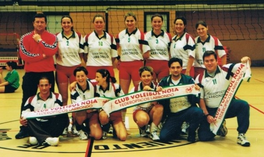 Equipos do Club Voleibol Noia nos seus primeiros anos